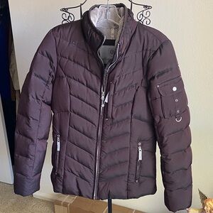 Eddie Bauer Goose Down Dark Brown Puffer Jacket